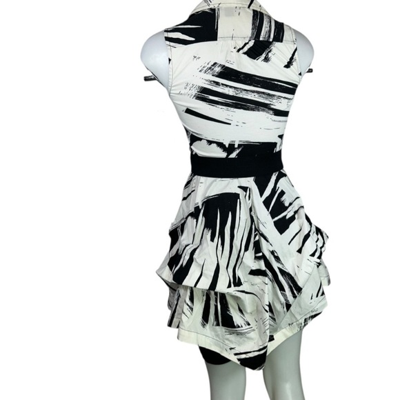 Iz Byer Sleeveless Shirt Dress – XS black and white Vintage 90’s - Picture 2 of 7